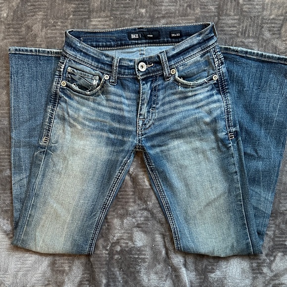 BKE Faded Blue Boot Cut Jeans - Picture 1 of 3